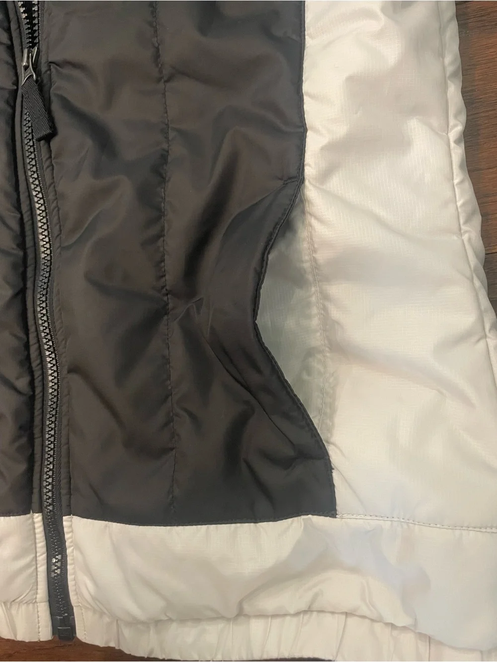 The North Face Women’s  Black & Cream Insulated Bomber Style Jacket